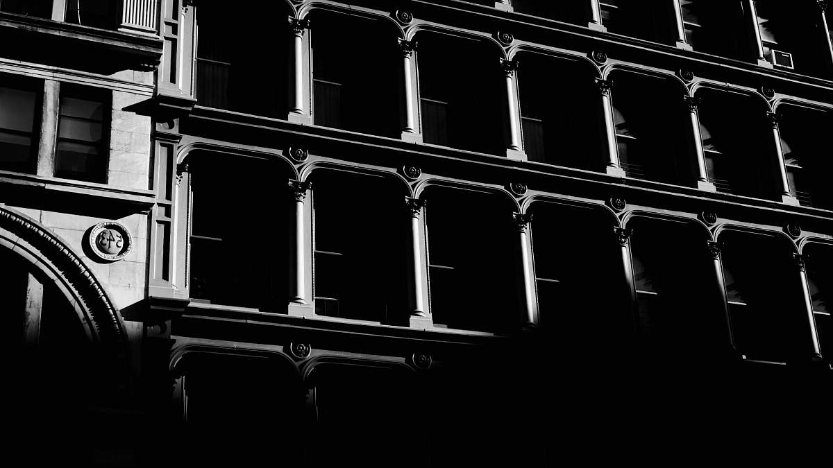 building grayscale photo of building black-and-white